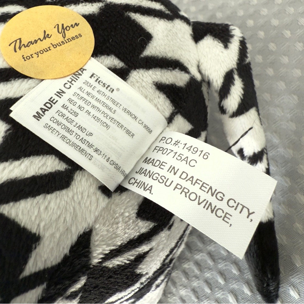 Fiesta Couture 9” Houndstooth Elephant Plush Stuffed Animal Alabama Crimson Tide - Picture 7 of 9